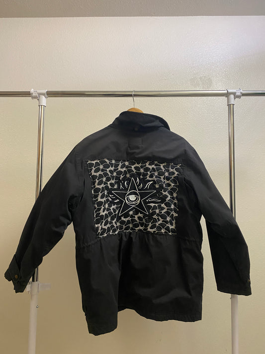 Black All Seeing Eye Work Jacket