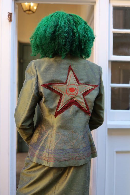 Green All Seeing Eye Two-Piece Suit