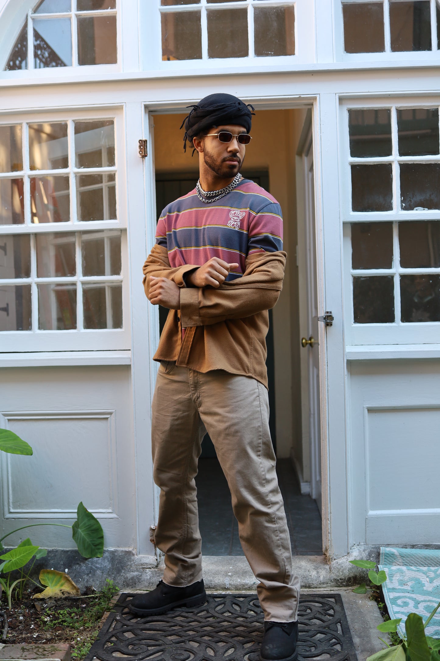 Heavyweight striped Gõing RõG Longsleeve