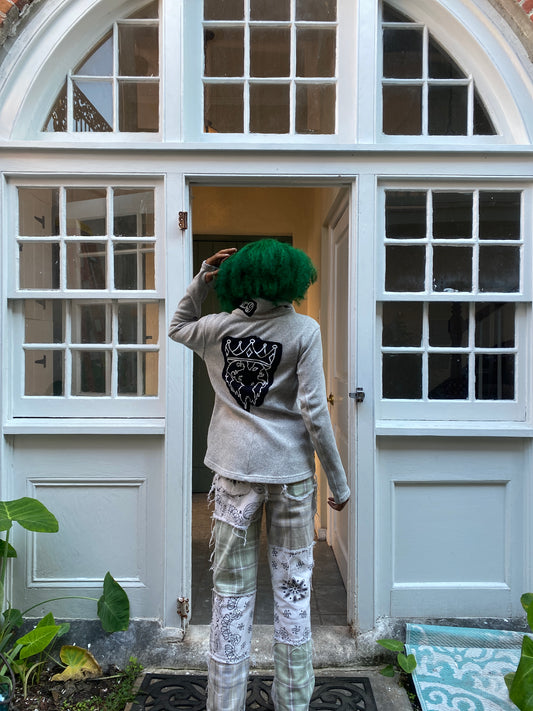 Grey Turtle Neck RõG World Jacket