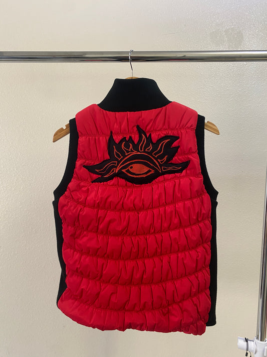 Red Eye to the Sunrise Puffer Vest