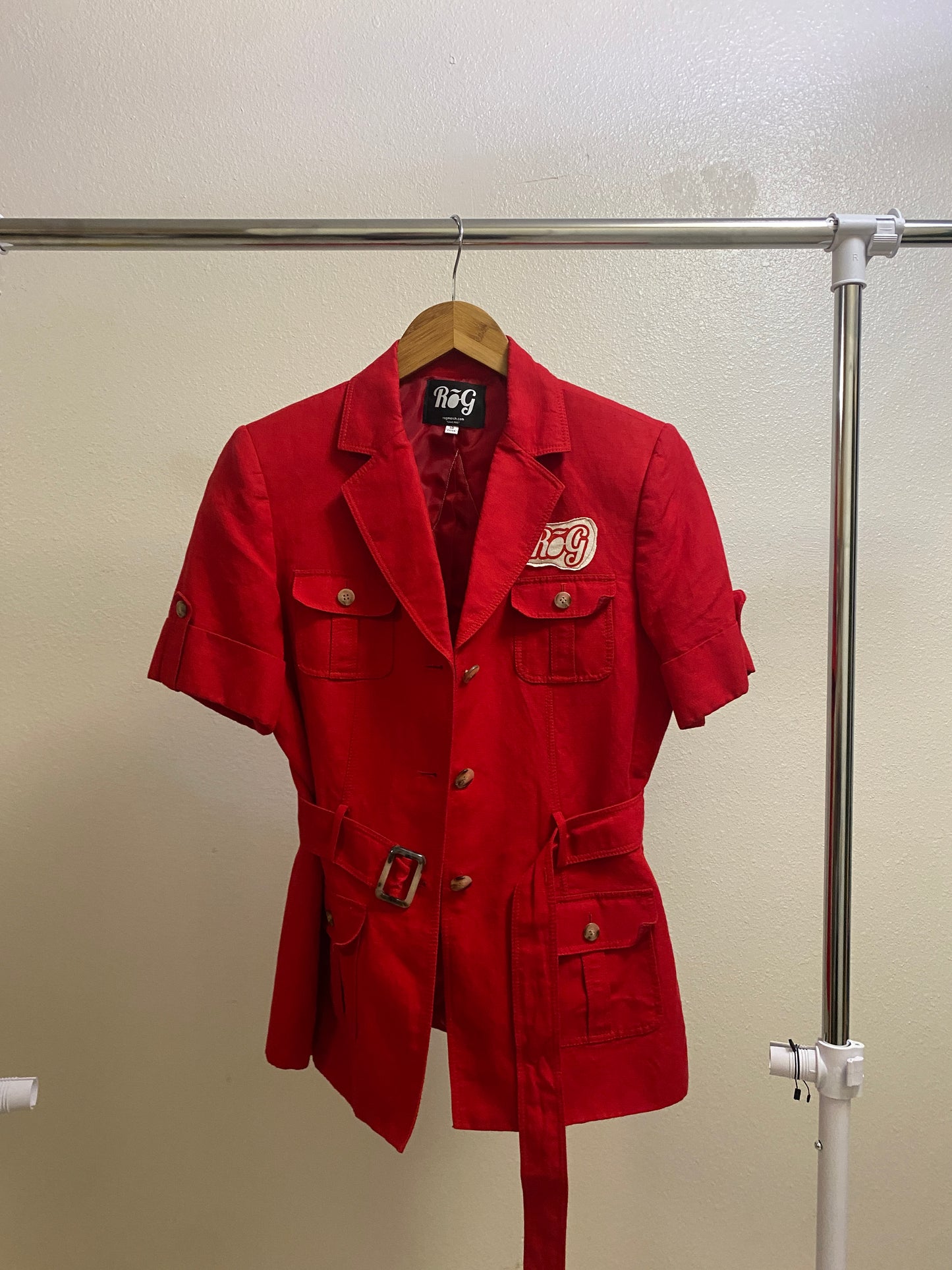 Red "All Seeing Eye" Military Jacket