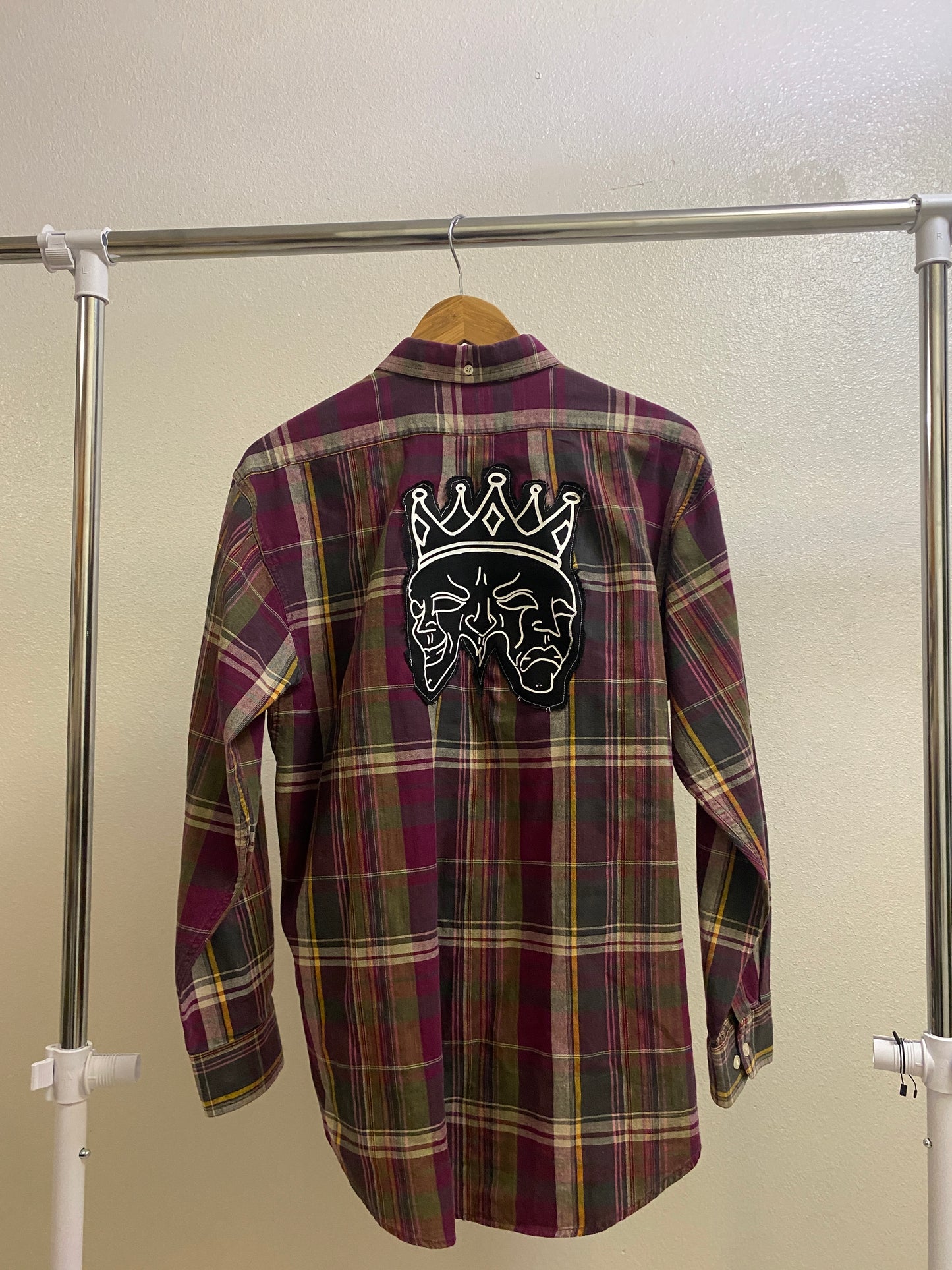 Purple 3 Face Flannel