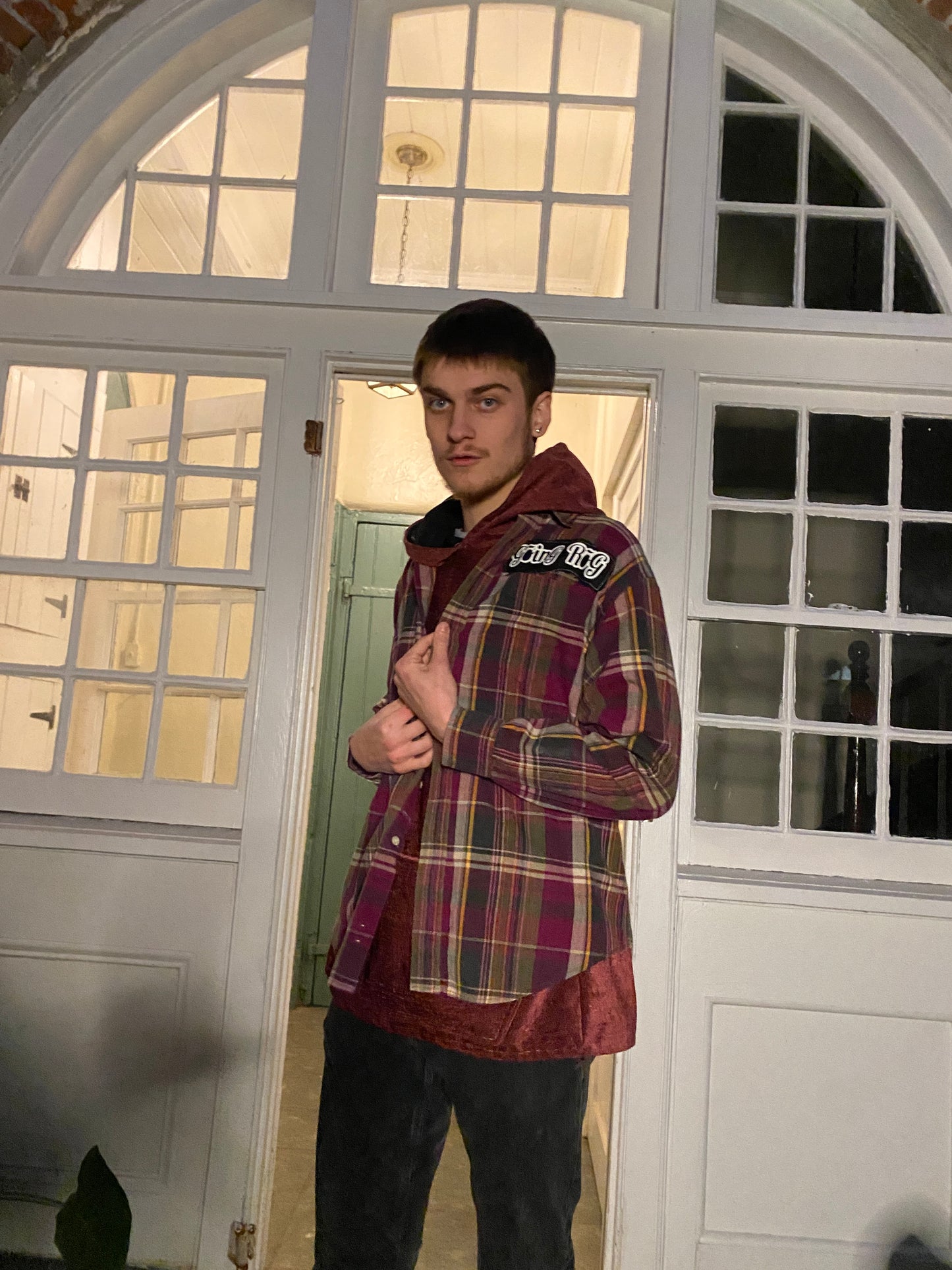 Purple 3 Face Flannel